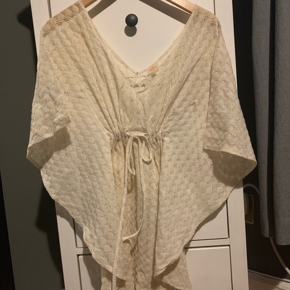 Echo Other - Echo Cream Sheer Bathing Suit Cover Up